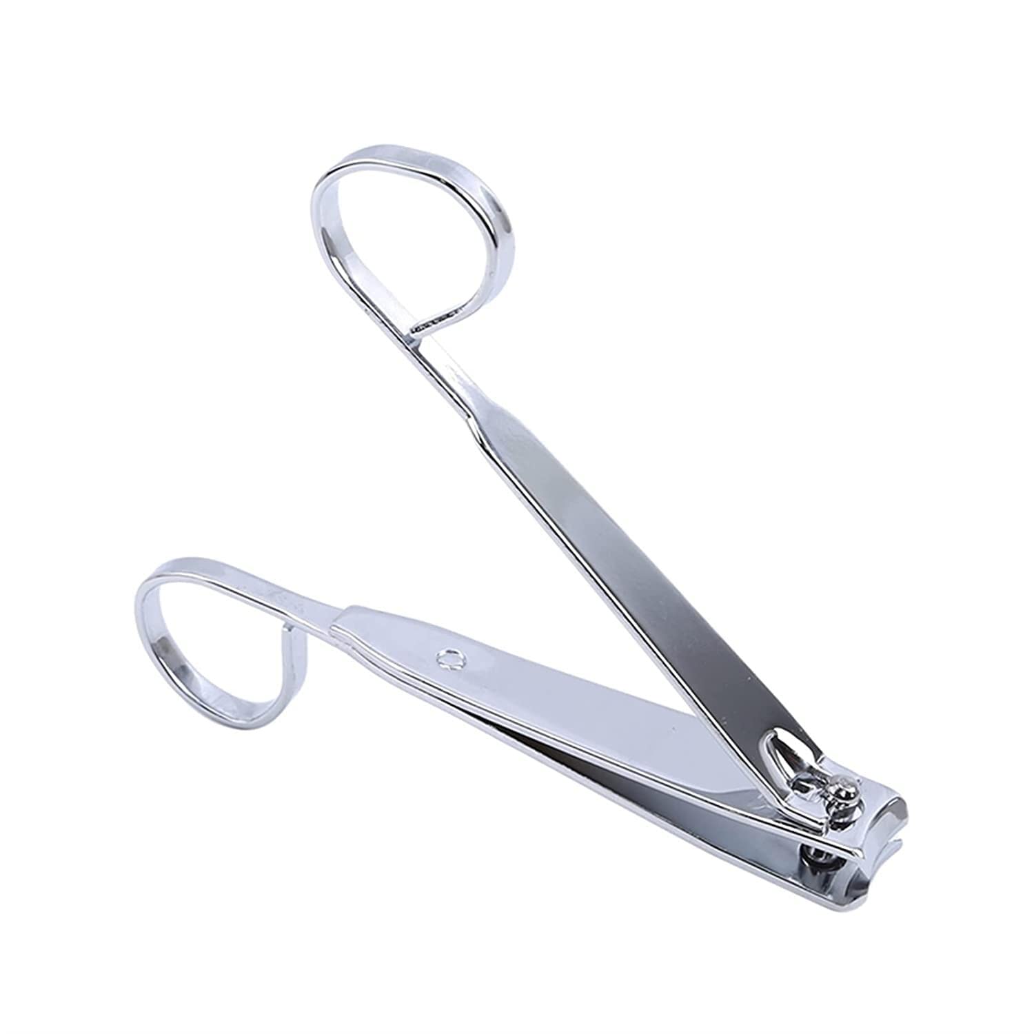 PULABO Grip Nail Clipper 360-Degree Rotating Head Scissor Grip Toenail Clippers Stainless Steel Edge Fingernail Clipper Trumpet Corner