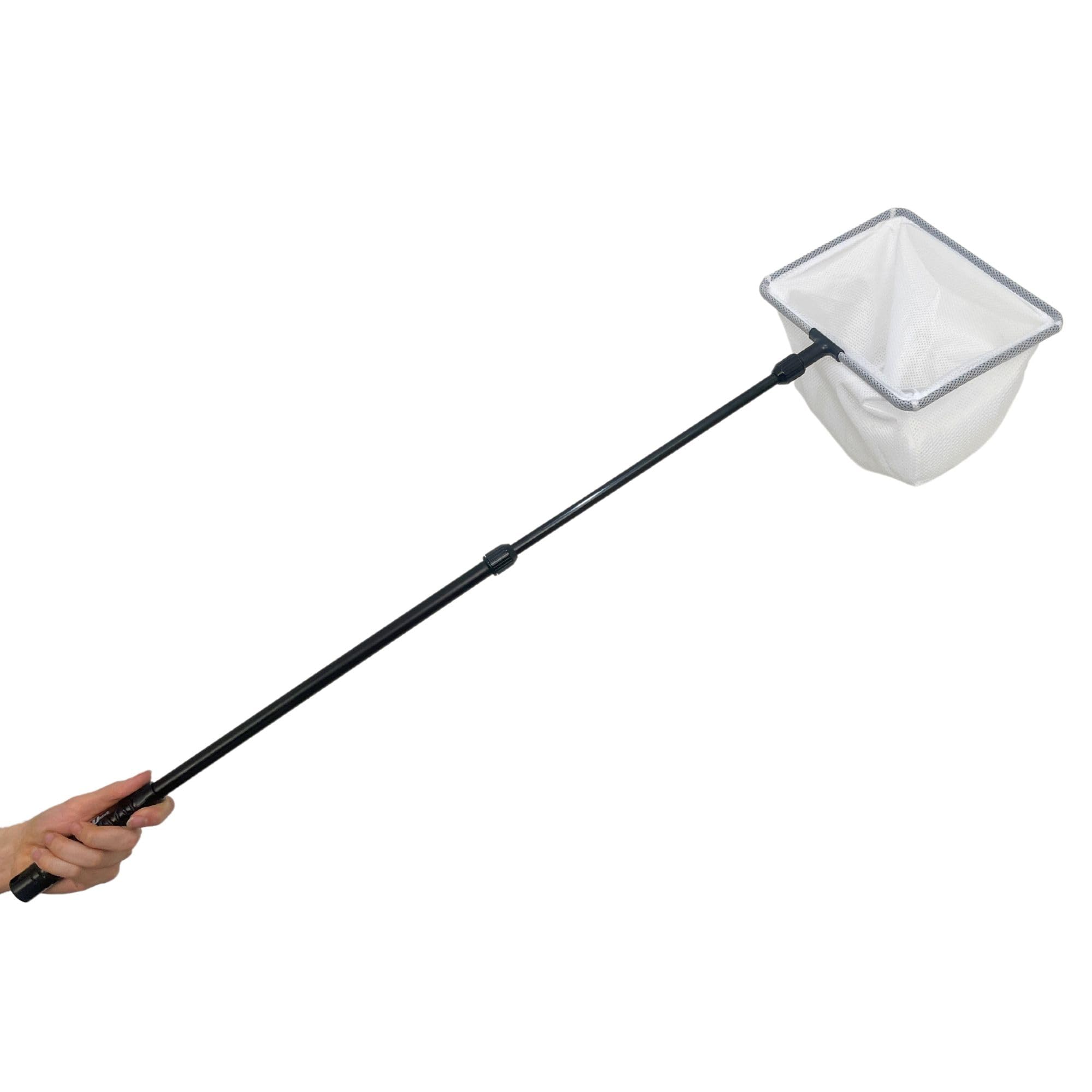 UNEAK - Aquarium Fish Net with Long Extendable Handle for Fish Tank Fine Mesh Aquarium Net 10-36 Long Handle Catcher for Fish and Shrimp Tank, Pond, Creek