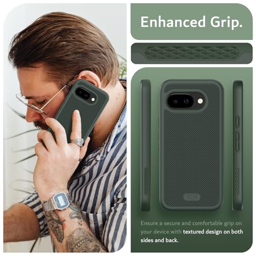 Image of TUDIA MergeGrip Magsafe Compatible for Google Pixel 9a Case - Pine Green