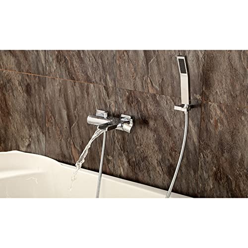Mitigeur baignoire cascade chrome haut de gamme en laiton robuste - 5