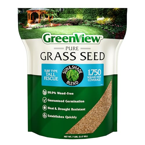 GreenView Pure Grass Seed Turf Type Tall Fescue Sun & Shade ...