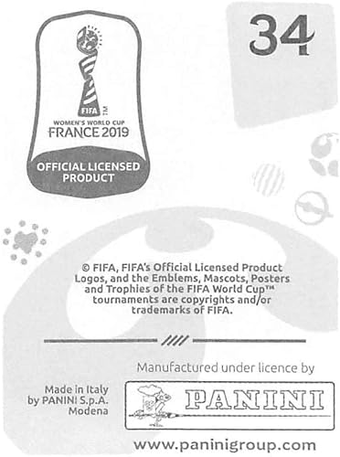 Miniatura 2 de 2019 Panini FIFA Women's World Cup France Album Stickers (Individual Sticker Only) Soccer #34 Amandine Henry France 2 Inch by 2 12 Inch Collectible