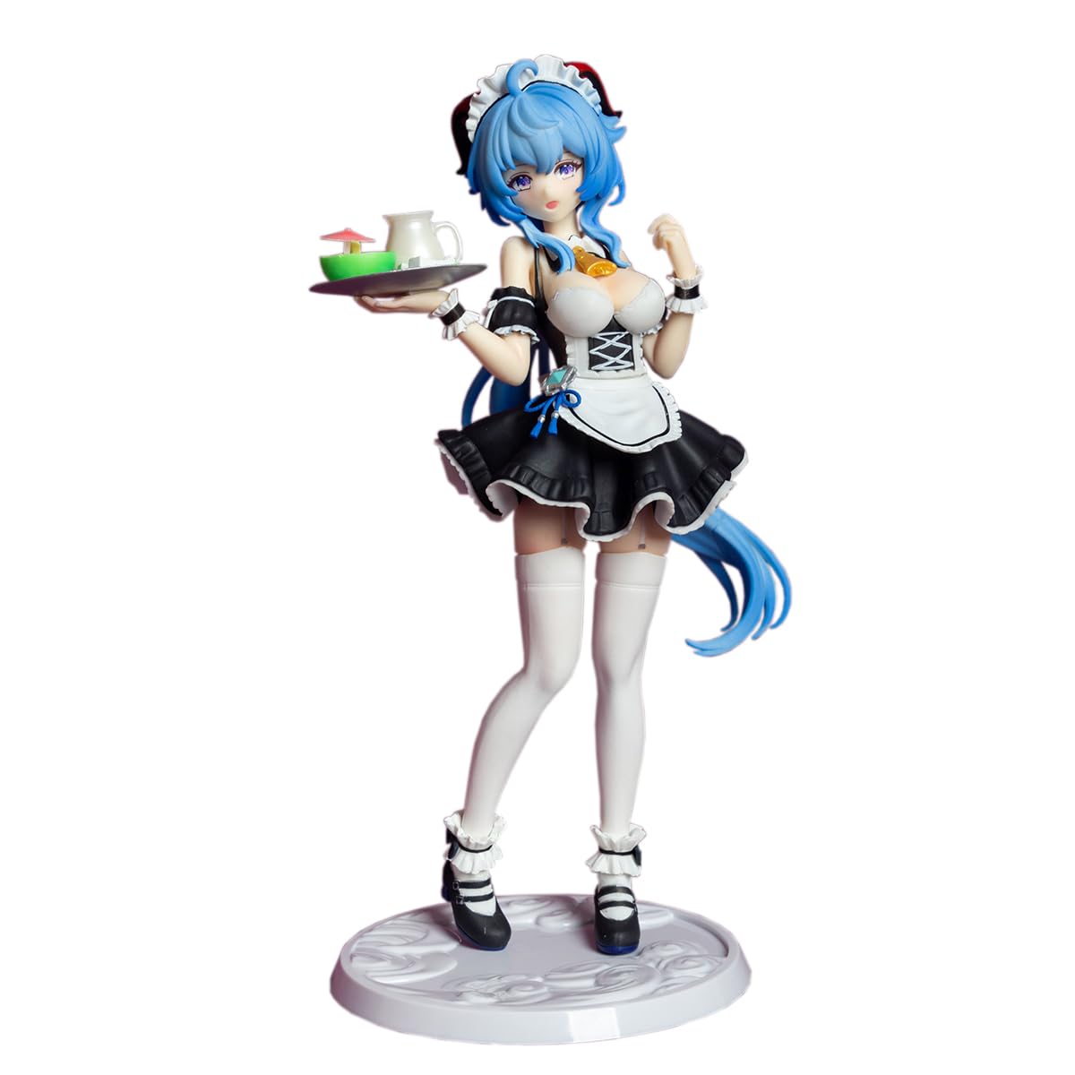 RZAHUAHU G-I Ganyu Figure 1/7 Swimwear Game Character PVC Anime Model Gift (Maid's Outfit (7.1"))