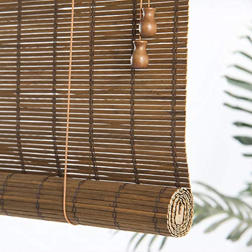 Bambusrollo Rollos Außenrollo Extra Lang, 45/75/95/115/135/155 cm Breit, Tag Nacht Fensterläden für Restaurant Galerie Kindergarten (Size : 115x230 cm) Cover