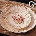 Miska owoców Europejski ceramiczny stołowy naczynia pozłacana krawędź róża ceramiczna złota płyta naczynia przekąski płyta owocowa (rozmiar: 7.5 cali) miska sałatki (Size : 7.5inches)