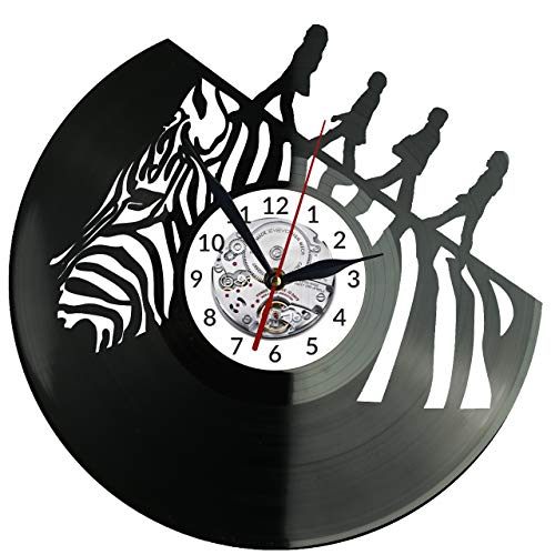EVEVO The Beatles Horloge en Disque Vinyle Disques Vinyliques Horloges Murales Vinyle Record Mur l’horloge Créatif… - Les Beatles, Paul McCartney, John Lennon, RIngo Starr, George Harrison EVEVO The Beatles Horloge en Disque Vinyle Disques Vinyliques Horloges Murales Vinyle Record Mur l'horloge Créatif… – Image 4