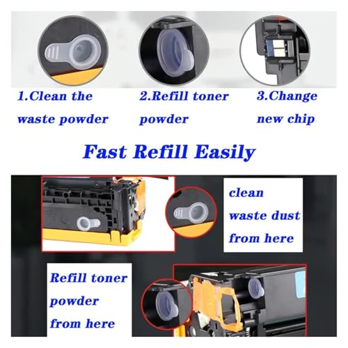 Kits de recharge de réinitialisation poudre de toner d'encre compatible Sharp MX B