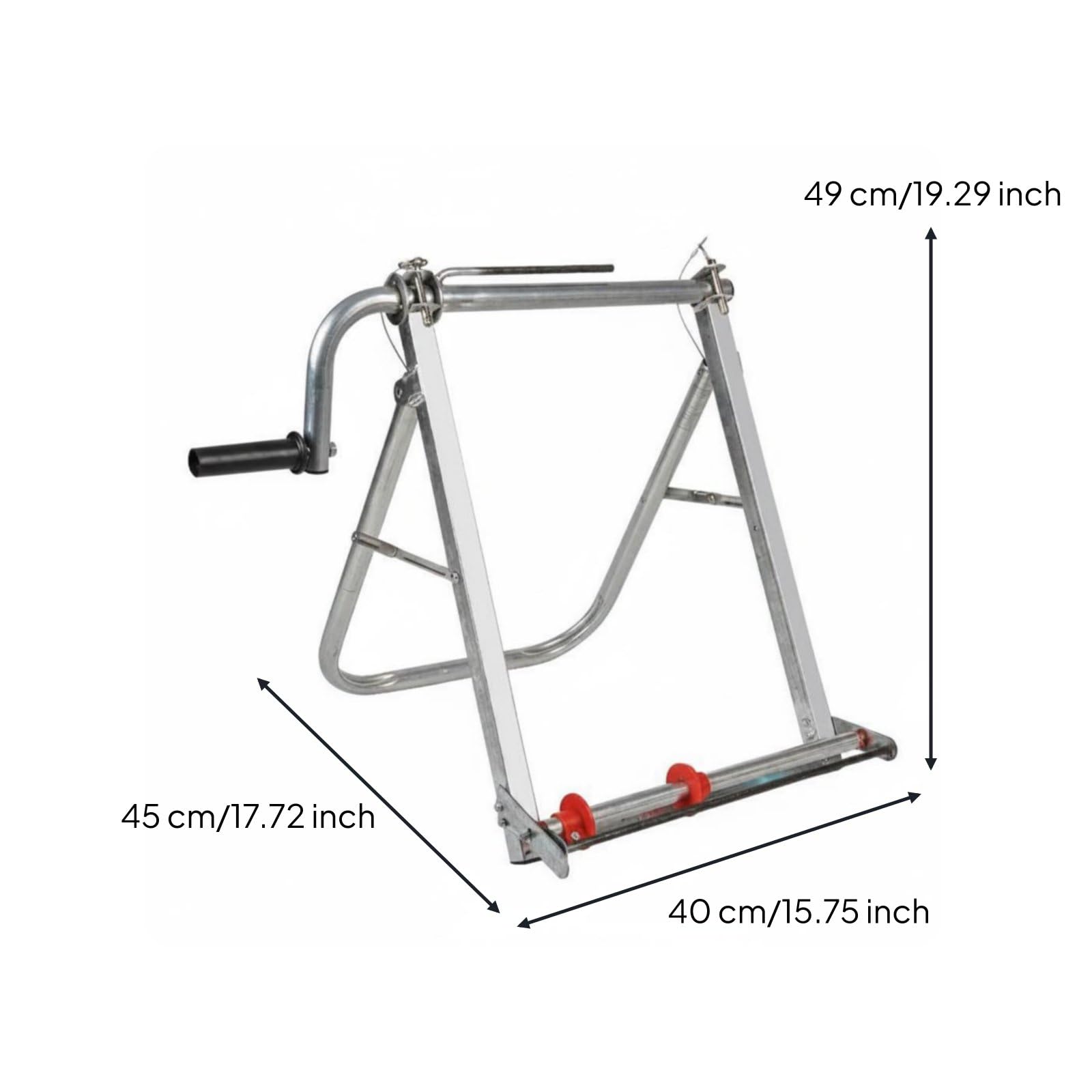 Gralara Avvolgitubo Agricolo Macchina Avvolgitubi Raccoglitubo Manuale Bobina per Tubi Irrigazione con Manovella Ergonomica E Allineatore Regolabile Adatta per Coltivazioni Orto Serre Prato, Normale