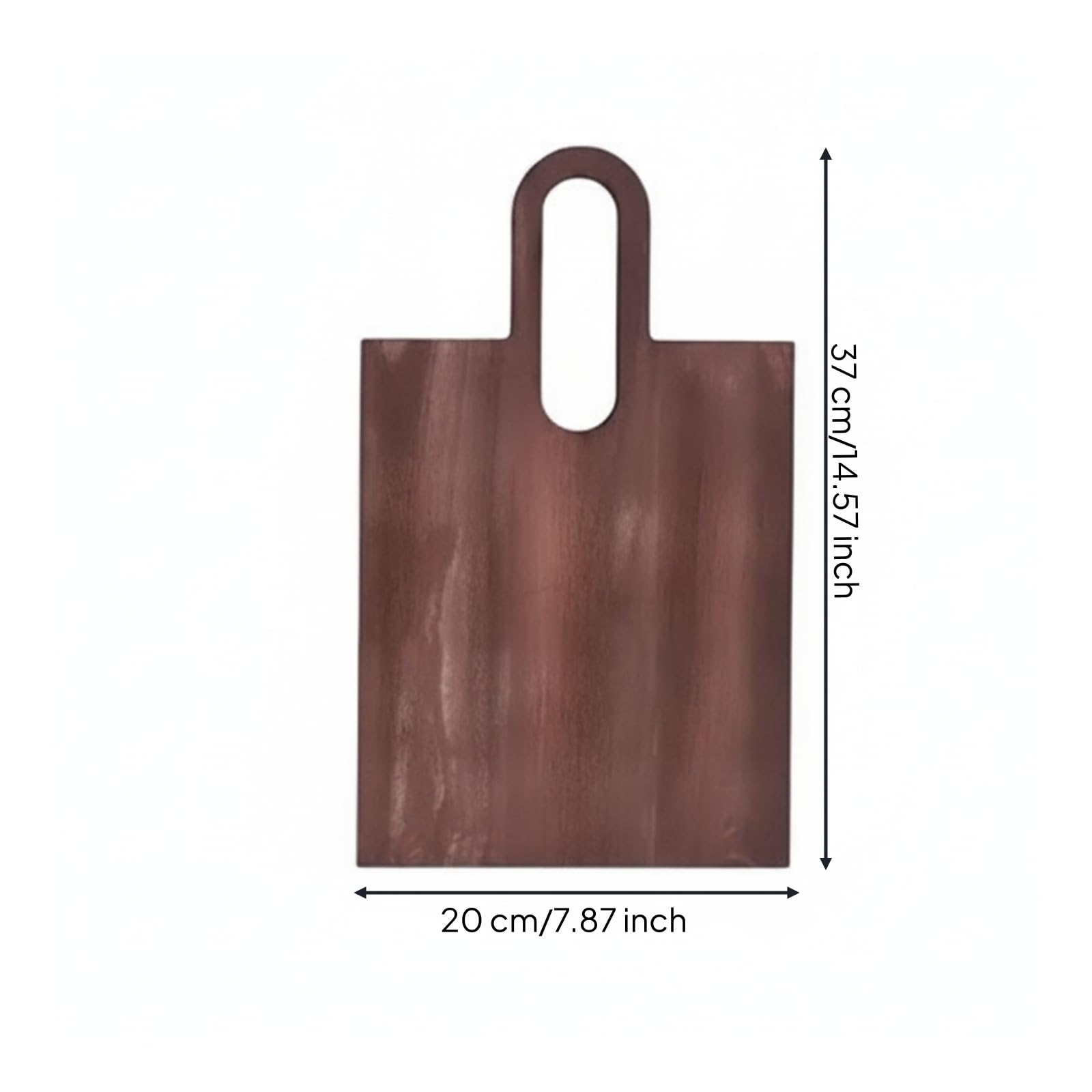 Tabla Cocina con Asa Minimalista Tabla Servir Charcutería Resistente Al sgaste para Comedor, 20 37 2cm