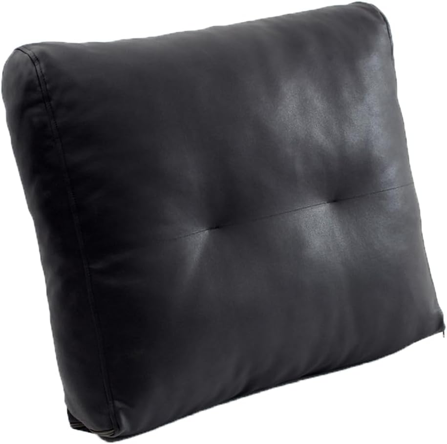 Sofa Lumbar Pillow Living Room Couch Waist Back Cushion Bed Backrest Reading Pillows Ergonomic Lumbar Support Pillow (Black, 55×55CM/21.65"×21.65")