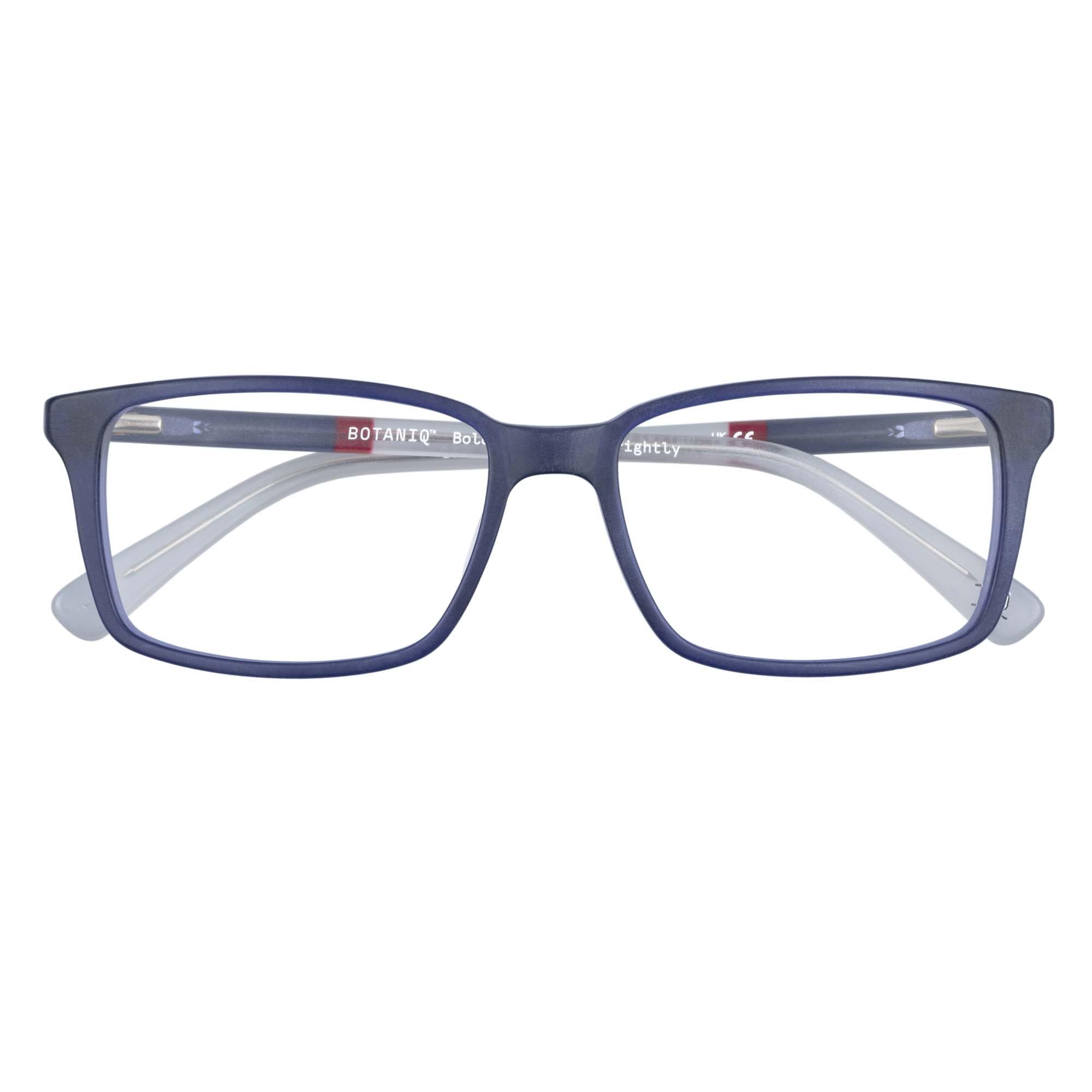 Botaniq Brille mit Sehstärke für Herren optional mit Sonnenbrillentönung oder Blaulichtfilter, Rechteckig, gefertigt aus Acetat (inklusive Brillenetui)