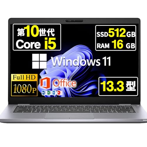 すぐ使用可能： DELL Latitude 5310 i5-10世代 Win11 Dell Latitude 5310 Intel Core i5 10th Gen 16GB 256GB Ssd