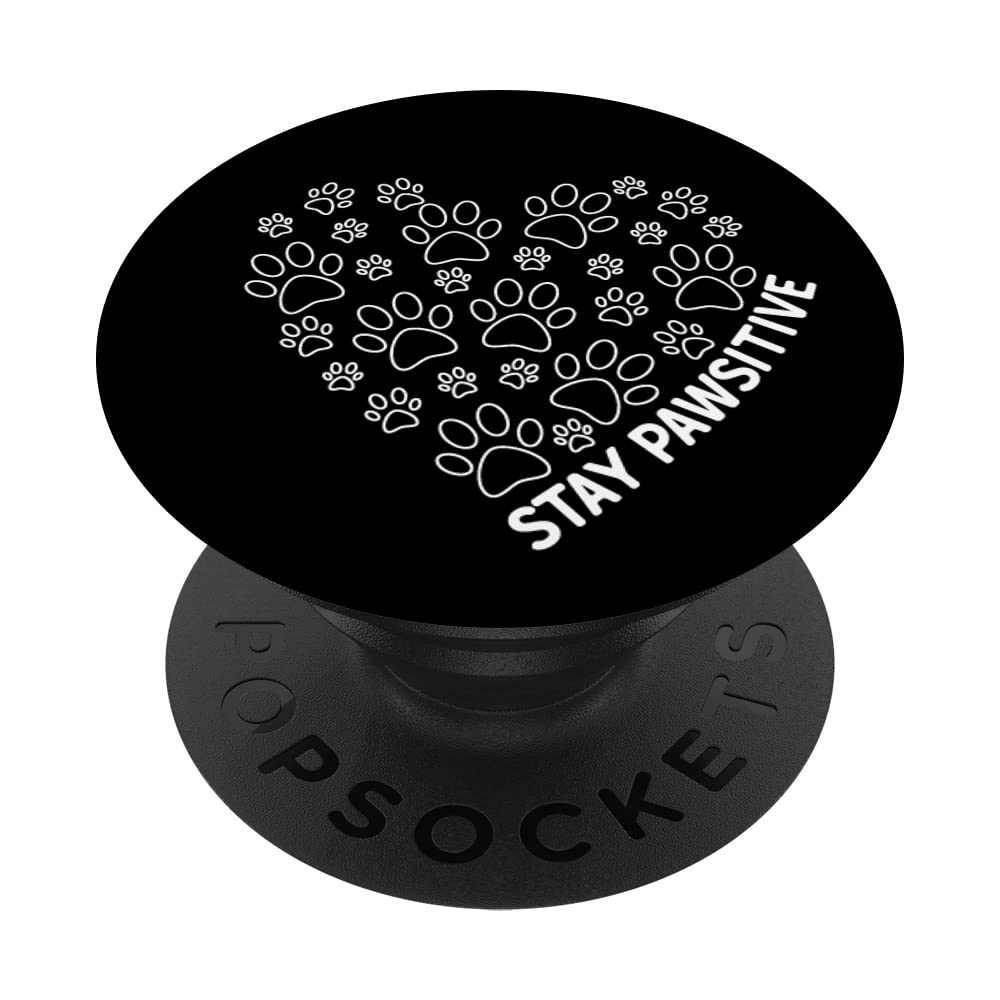 Cuore galassia con zampa di un cane o gatto per mamme cane o gatto PopSockets PopGrip Intercambiabile