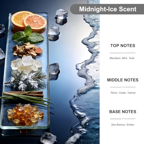 Image of 2-Pack Car Air Fresheners, Car Deodorizer, Midnight-Ice Air Freshener - Long Lasting Hanging Car Air Freshener for Men and Women, Car Scent Diffuser by VUTOLLOSA