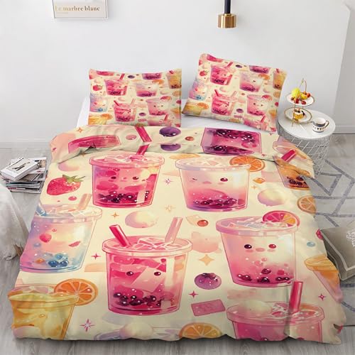 Housse de couette 240x260 pour des nuits douces style thé au lait - 2