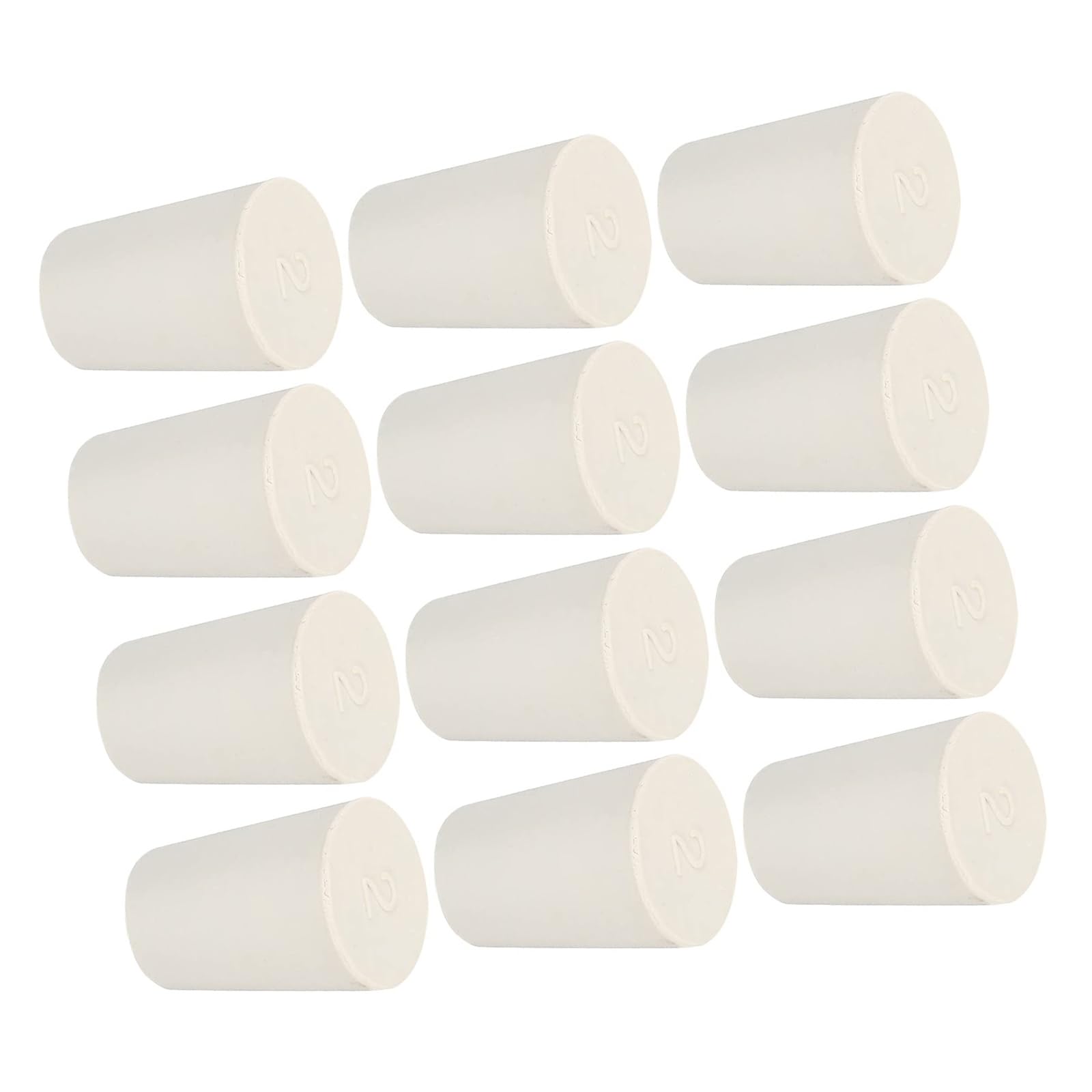 ROWORKX 15-20mm Rubber Tapered Plug, 12Pcs Solid Rubber Stopper
