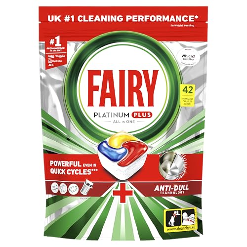Fairy PLATINUM PLUS All-In-1 Spülmaschinentabs Bulk, Fairy Spülmaschinentabs Platinum Plus, 42 Tabletten, Zitrone… – Ansicht 1