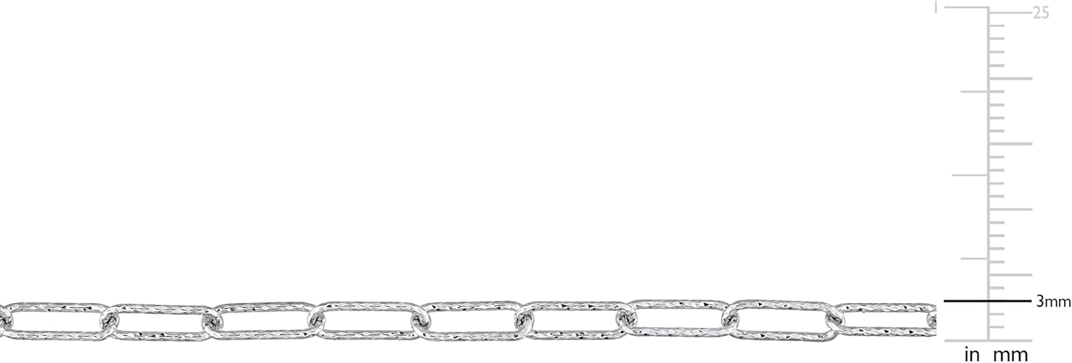 Italian 925 Sterling Silver Fancy Paperclip Chain Bracelet - For Men & Women - Available in Silver, Yellow Gold or Rose Gold - Various Lengths and Widths - Image 5