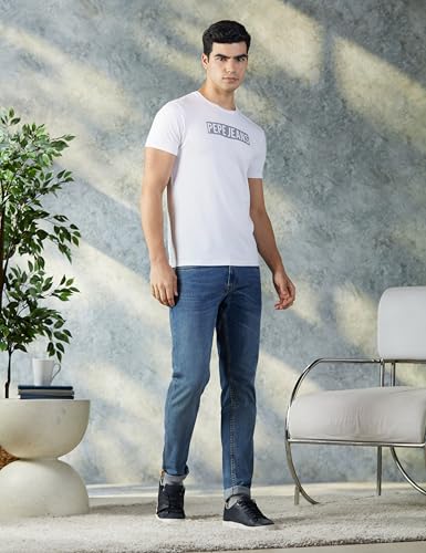 Image of Pepe Jeans Men T-Shirt|Cotton|Slim Fit