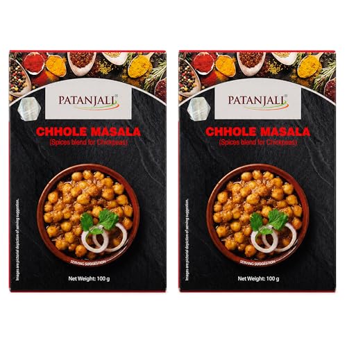 Patanjali Chhole Masala Pack of 2 – 100g / 0.22 lb