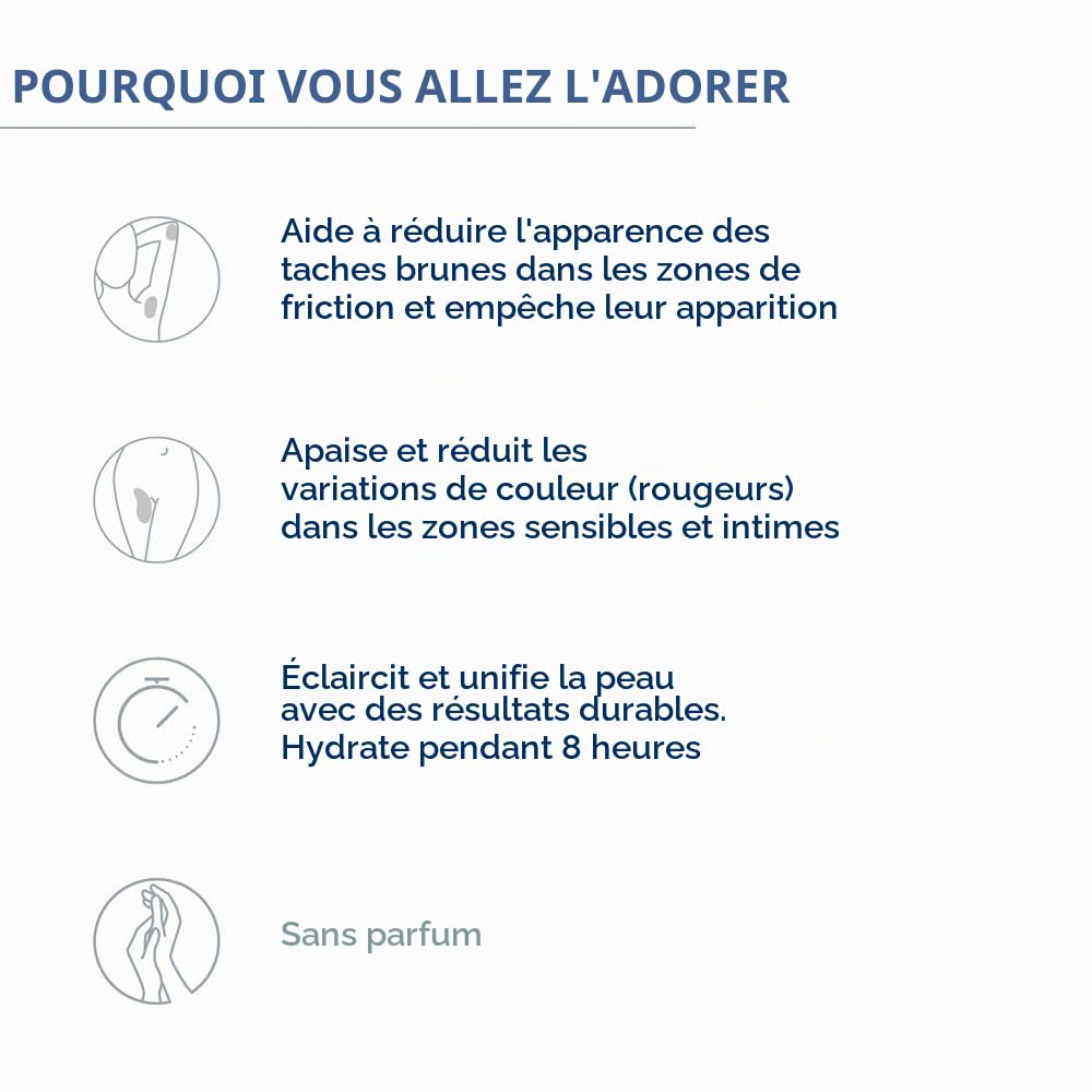 BIODERMA Pigmentbio Sensitive Areas - Soin éclaircissant et traitant les zones sensibles et intimes - Idéal pour les genoux, coudes, aisselles, cuisses et aines - Hydrate et apaise - Tube 75 ml