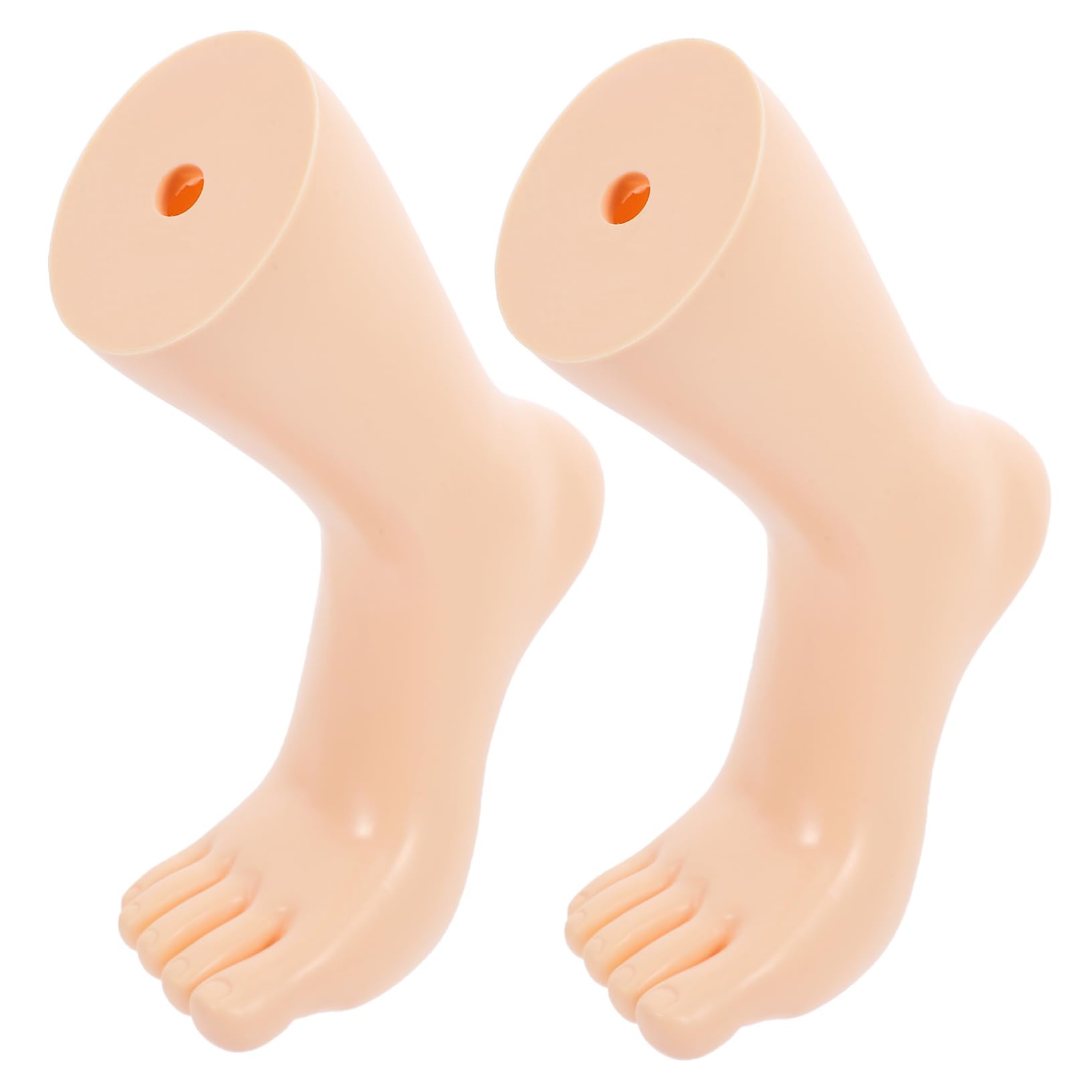 VILLFUL Plastic Socks Model Foot Display Holder 1 Pair Toe Socks Display for Retail Store Foot Model