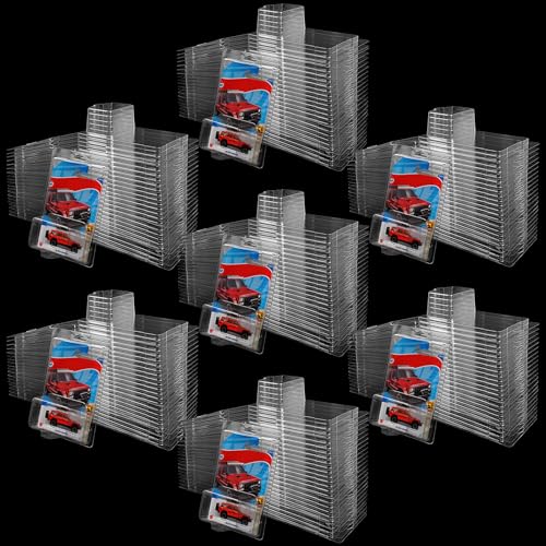 150 Pcs Clear Protector Cases Model Car Clamshell Cases Display Clear Protective Packs Car Blister Pack Covers Compatible with Hot-Wheels for Storage 7.5 x 5 x 2 Inch