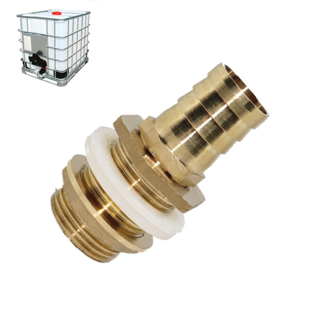 HATOOLHA Brass Water Tank Hose Connectors Adapter
