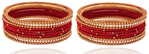 Zircon Studded Bangles Set For Girls, Pack of 20