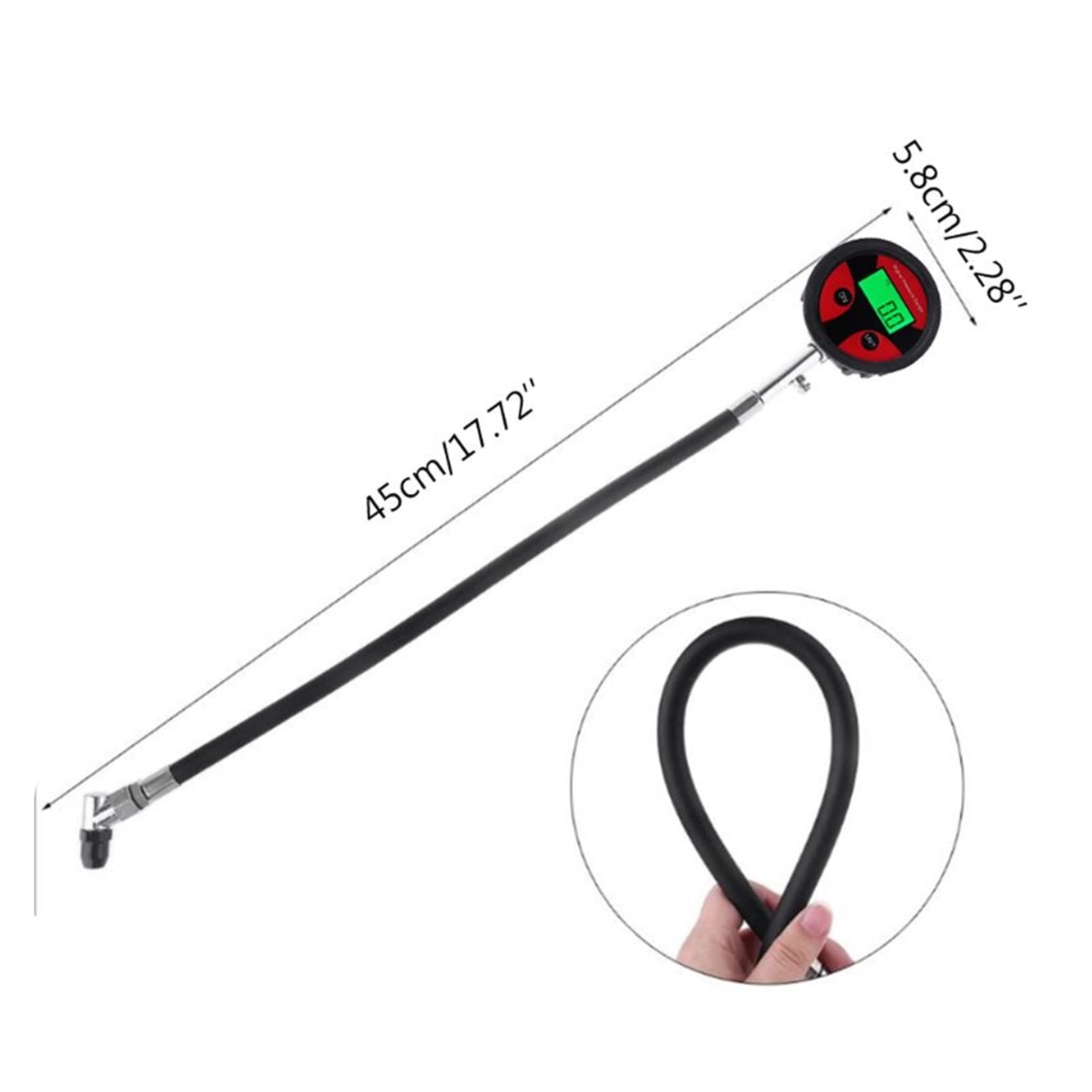 Medidor de presión de Aire de neumáticos Digital 200PSI probador de monitoreo Apto para neumáticos de Motocicleta de Coche