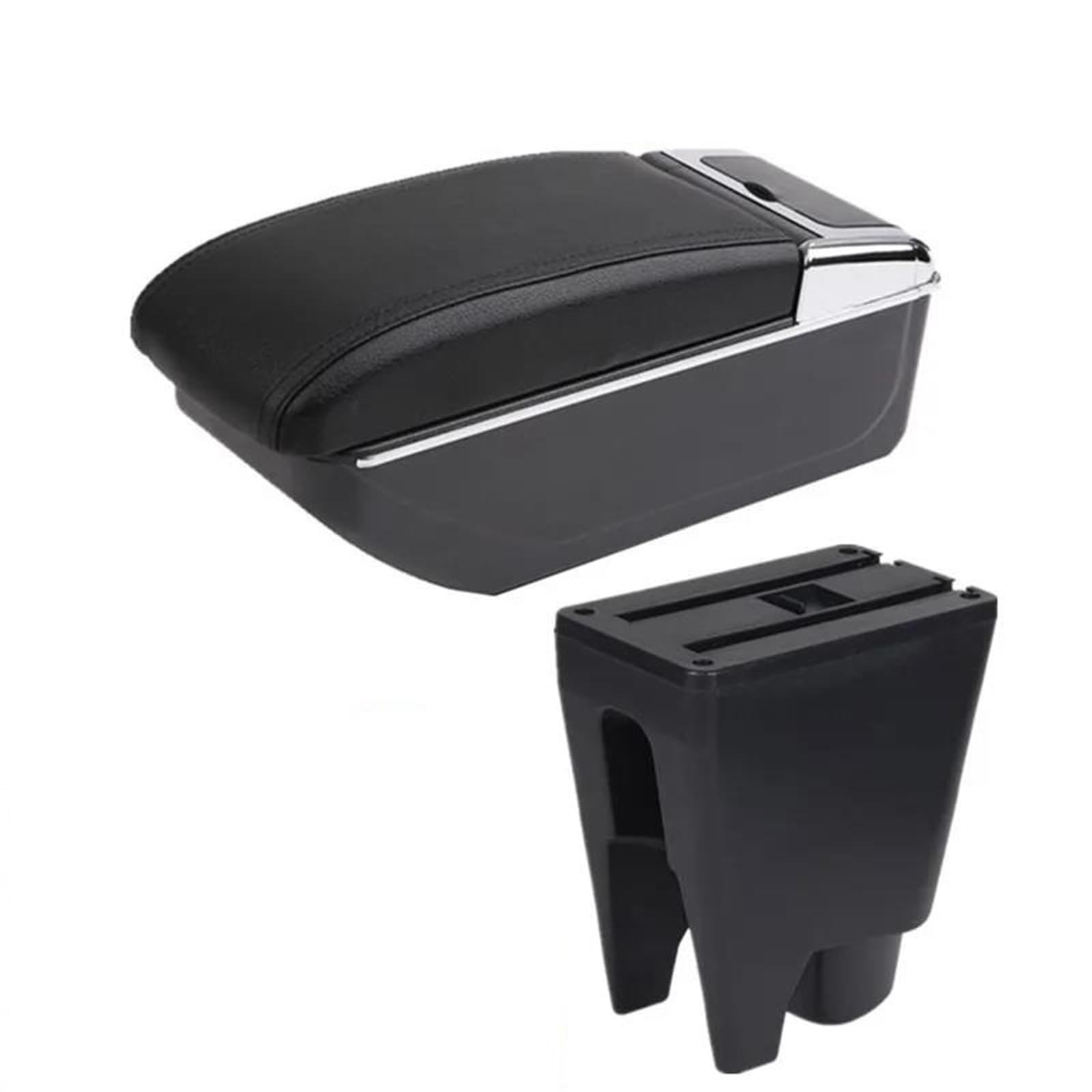 Hjkdsz Style 3 For Citroen C1 Car Armrest Storage Box Single Double Layer Retrofit Interior Dedicated Accessories(Style 3)