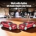 WSTER WS-592 Supercar Design Bluetooth Replica Speaker – Portable Car Model Wireless Speaker with TWS Stereo, FM Radio, LED Party Lights, USB/TF Playback, Hands-Free Calling, Microphone(Red)