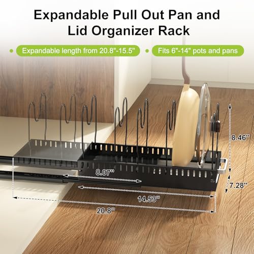 30% Off Under-Cabinet Pot and Pan Organizer with Drain Tray - Image 3