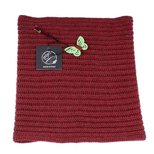 Calentador de cuello de lana merino 100% Hecho en Italia braga de punto premium unisex 7