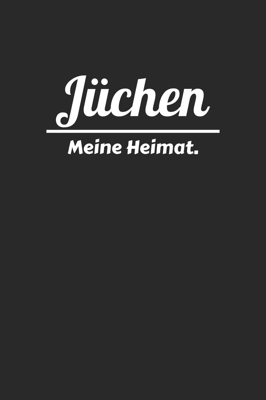 Jüchen: A5 Notizbuch mit 120 Seiten | Leere Seiten mit Rahmen an den Ecken zur freien Gestaltung | Deine Stadt, deine Notizen.