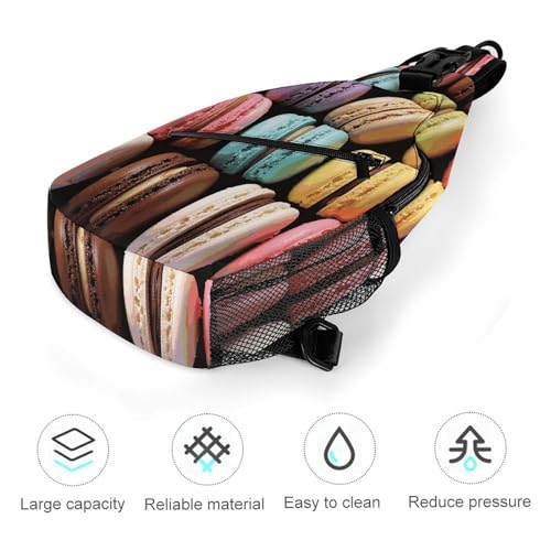 Bolso cruzado casual sling Macaron Biscuit para deporte y viaje miniatura 5