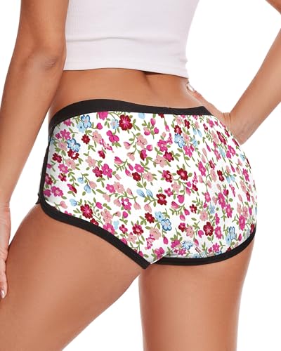 Image of Aueyan Womens Boyshorts Panties Stretchy Boxer Briefs Novelty Lounge Sleep Shorts