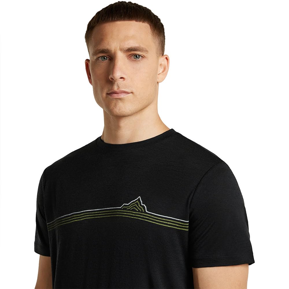 ICEBREAKER 150 Tech Lite Range Stripes Short Sleeve T-Shirt S
