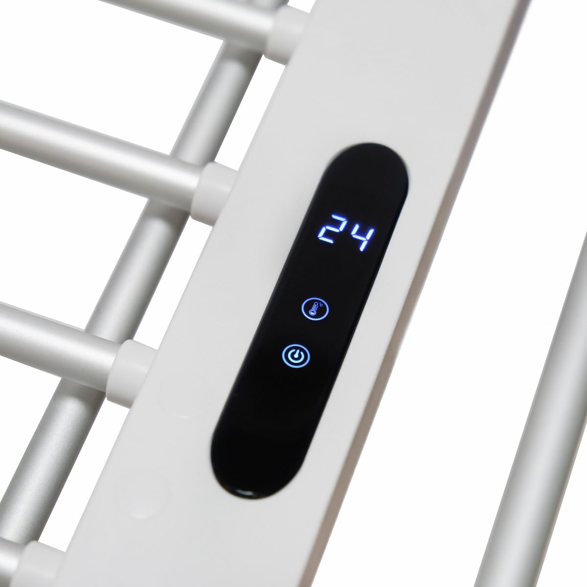 Belvit Tendedero eléctrico con calentador y temporizador, aluminio