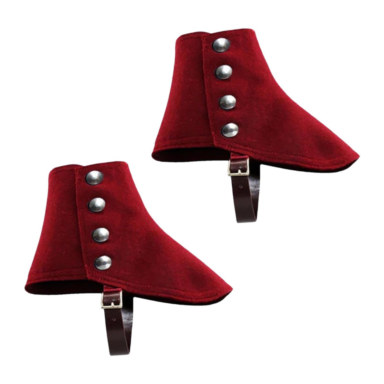 Copriscarpe Da Gangster Steampunk Con Fibbia Regolabile | Ghette Per Uomo Per Cosplay, Halloween E Teatro (Grigio)