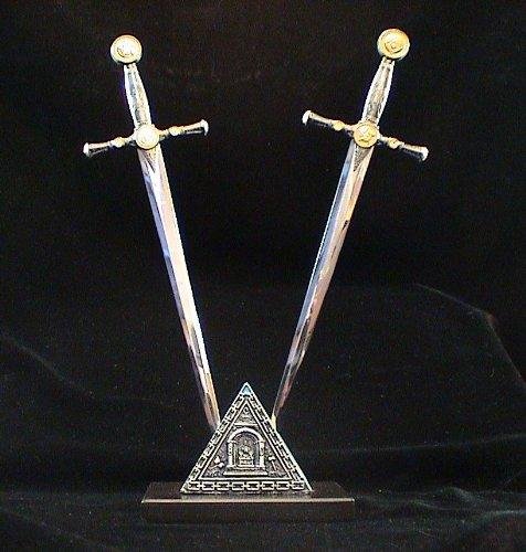 Knights Templar Masonic Letter Opener Sword Set