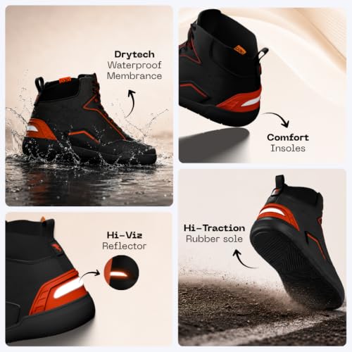 Image of Clan Torque Waterproof D3O Motorcycle Riding Shoes