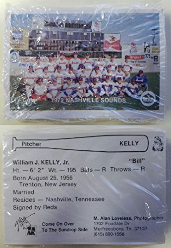 RDB Holdings & Consulting CTBL-021365 Nashville Sounds 1979 Aa Minor League Sun-Drop Baseball Trading Card Sealed Team Set