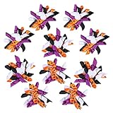 VICASKY 10Stücke Teiliges Set Halloween Hundehaarschleifen Bunte Gummibänder für Haustierfrisuren für Hunde und Katzen Pflegeaccessoires für Festliche Anlässe