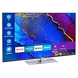 Eleganter UHD Smart-TV mit HDR10, Dolby Vision, Micro Dimming, MEMC, CI+, WLAN, Bluetooth, PVR ready, Mediaplayer, HbbTV, Netflix, Amazon Prime Video und weiteren Smart-TV-Diensten.