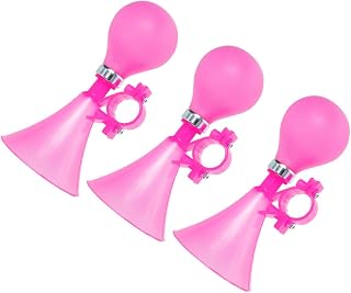 3 Piezas Bocina para Bicicleta Color Rosa Accesorio Duradero para Ciclismo Carretera y Montaña Fácil Instalación y al Aire