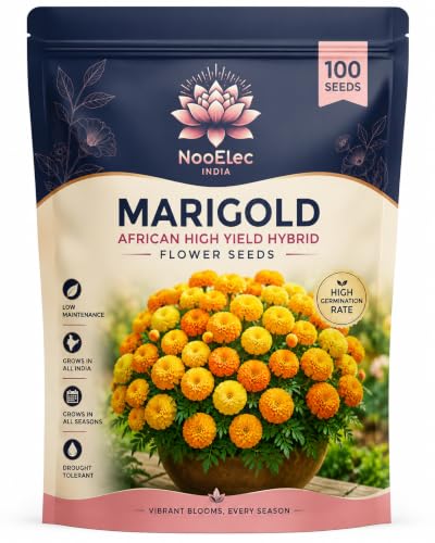 Image of Marigold African Hybrid Flower Seeds - 5x More Flowers