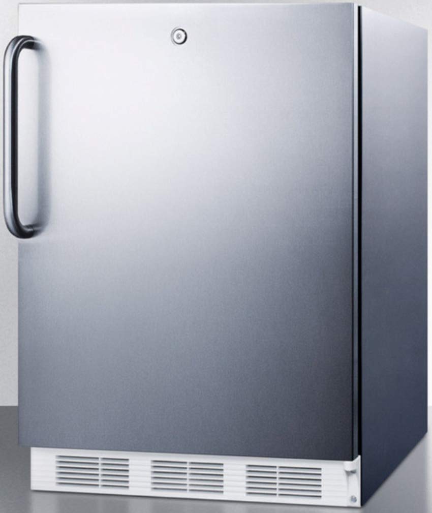 Summit Vt65ml7cssada Upright Freezer, Stainless Steel on Fridge.com - View 2