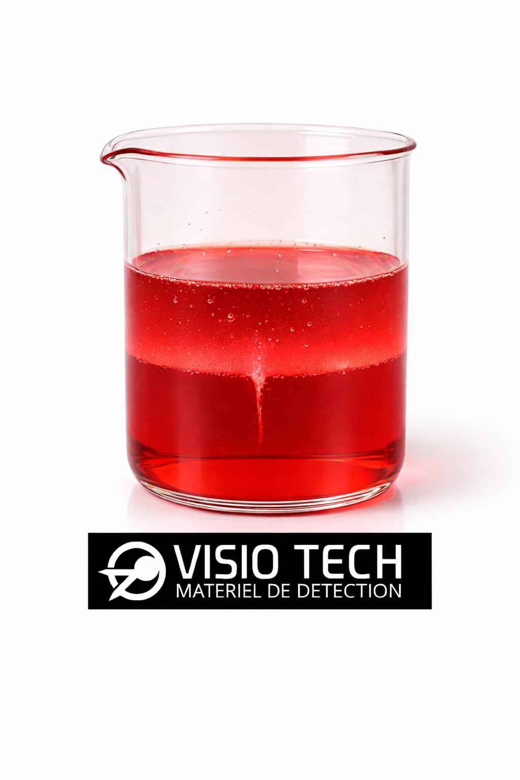 VISIO TECH – Colorante de localización rojo en polvo 50 g – Soluble en agua – Rastreo de redes de agua, Búsqueda & Controles de sellado – Alta visibilidad