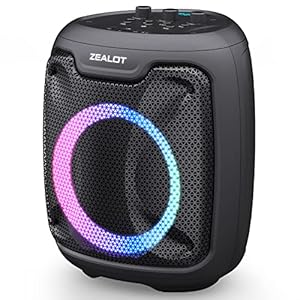 ZEALOT Party Speaker 150W Peak,3 Drivers Deep Bass Big Loud Speakers Bluetooth Wireless,Large Portable Bluetooth Speaker with 24 Hours Battery Life,IPX5 Waterproof Speaker for Outdoor Camping